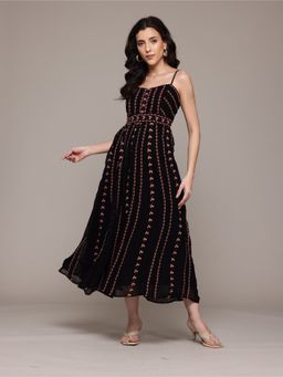Label Ritu Kumar - Black Cassidy Long Dress