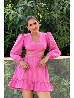 Myclo - Mary Cotton Pink Colour Dress