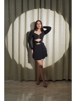 Myclo - Timeless Affection Black Lycra Dress