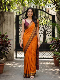 Mimosa - Mustard Crepe Mysore Silk Zari Woven Saree