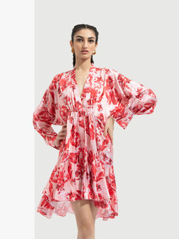 MANDIRA WIRK - Mirrai Printed Dress Red