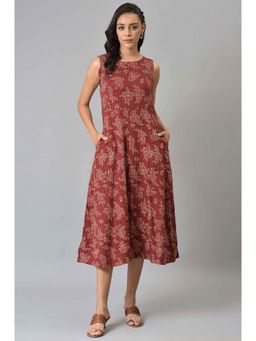 W - Red Floral Dress