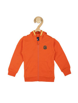 Allen Solly Junior - Boys Orange Solid Regular Fit Sweatshirt