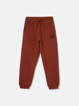 Blue Giraffe - Boys Rust Solid Regular Fit Sweatpant