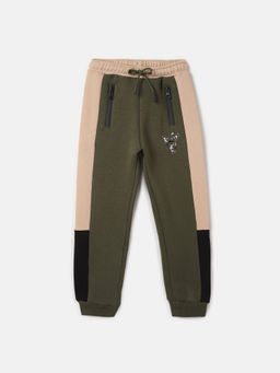 Blue Giraffe - Boys Multi Color Color-Blocked Mid-Rise Sweatpant