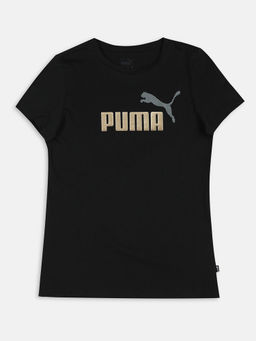 Puma - Essentials Mermaid Graphic Girl Black T-Shirt