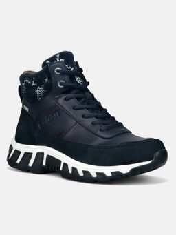 BAGATT - Chi Tex Dark Blue Women High Top Sneakers