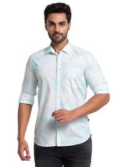 Parx - Light Green Casual Shirt