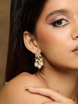 Curio Cottage - Meira Blooming Star Polki Earrings