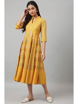 W - Yellow Floral Dress