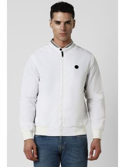 Van Heusen - Men White Solid Casual Jacket