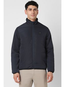 Van Heusen - Men Navy Blue Print Casual Jacket