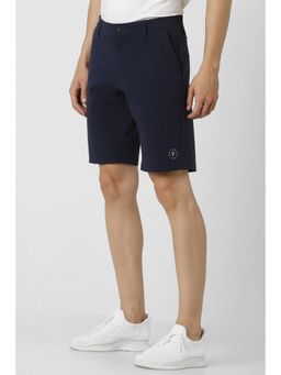 Van Heusen - Men Navy Solid Casual Shorts