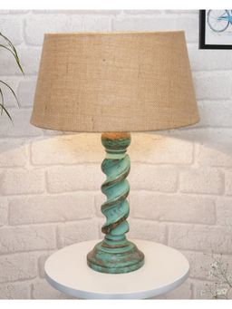Homesake - Rope Algae Bedside Table Lamp Jute Shade