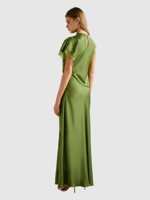 forever new green lace dress Buy Kody Satin Aseem Maxi (4) Online Back Style: Keyhole Back