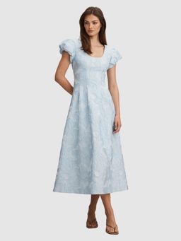 Forever New - Lily Scoop Jacquard Midi Dress