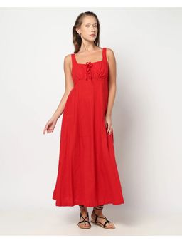 GAP - Womens Square Neck Maxi Dress