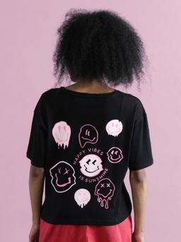 Bene Kleed - Women Pure Cotton Graphic Oversized T-Shirt