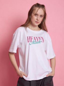 Bene Kleed - Women Round Neck Cotton Oversized T-shirt