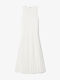 Lacoste - Long Sleeveless Pleated Midi Dress