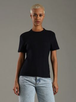 Tommy Hilfiger - Slim Fit Cotton Black T-Shirt