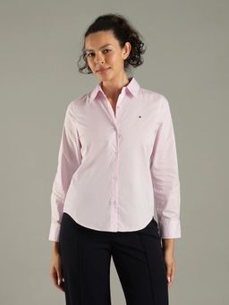 Tommy Hilfiger - Solid Regular Fit Cotton Shirt
