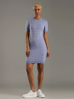 Tommy Hilfiger - Cotton Crew Neck Bodycon Mini Dress