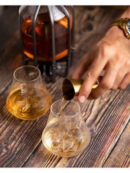 Shaze - Scentaur Crystal Whiskey Snifter Glass- Set of 6 - 370 Ml (Per Glass)