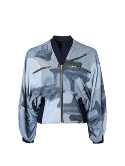 No Grey Area - Surrealist Directional Bomber Jacket
