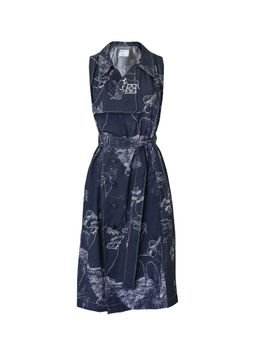 No Grey Area - Surrealist Trench Dress with Belt (Set of 2)