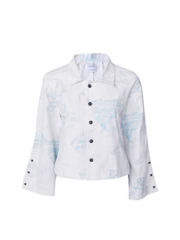 No Grey Area - Surrealist Outline Shacket