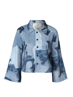 No Grey Area - Monochrome Surrealist Shacket