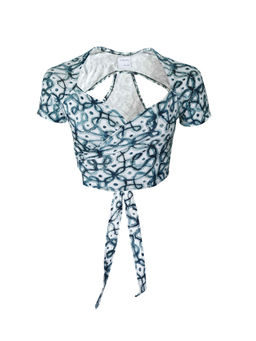 No Grey Area - Watercolour Kolam Crop Top