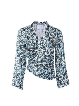 No Grey Area - Watercolour Kolam Asymmetric Shirt