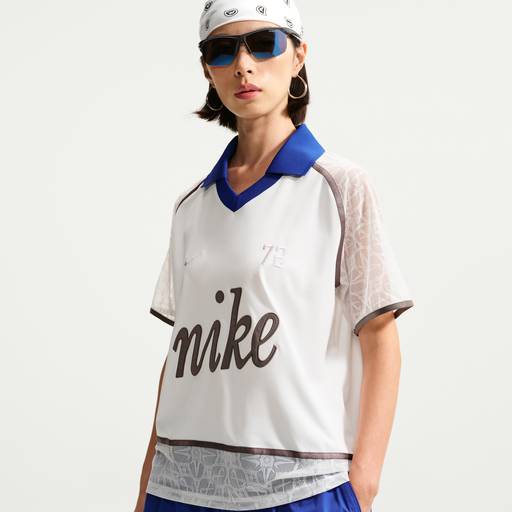 Nike Sportswear - Women's Lace Polo Jersey Top