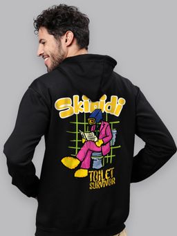 Mad Over Print - Black Skibidi Survivor Hoodie
