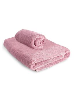 Heelium - Bamboo Towel, Soft, Absorbent & Odour Free, Peach (Set of 2)