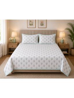 House of Gulab - Multi-Color Bedsheet Value Gift Box | 1 Double Bedsheet and 2 Pillow Covers