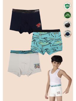 TRESNOVA - Boys Multi-Color Cotton Trunks (Pack of 3)