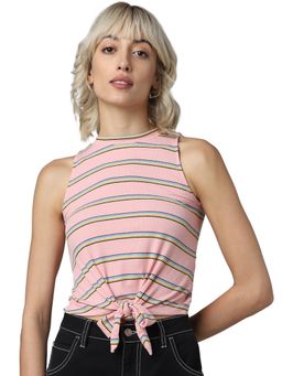 ONLY - Sleeveless T-shirt With Front Knot