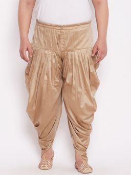 Vastramay - Men Rose Gold Cowl Dhoti