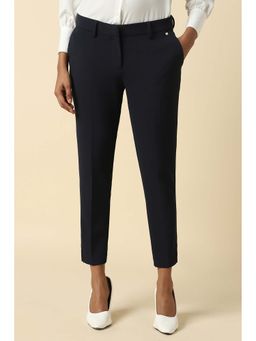 Allen Solly - Women Black Solid Formal Trousers