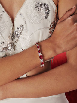 MISS JO - Red Scarlet Serenade Tennis Bracelet