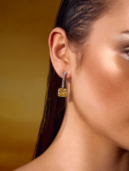 MISS JO - Yellow Princess Sparkle Studs Earrings