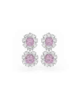 MISS JO - Pink Double Cascade Drop Earrings