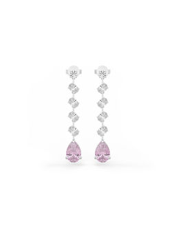 MISS JO - Pink Lyra Cascade Dangler Earrings