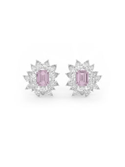 MISS JO - Pink Celeste Statement Studs Earrings