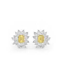 MISS JO - Yellow Celeste Statement Studs Earrings