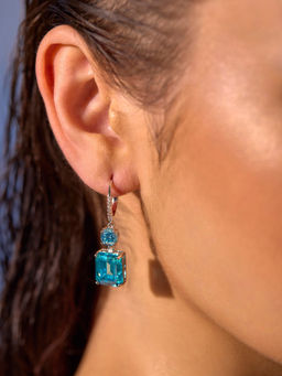 MISS JO - Aqua Tranquil Tide Dangler Earrings