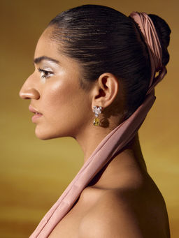 MISS JO - Yellow Blossom Bloom Studs Earrings